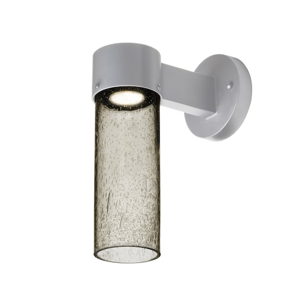 Besa Lighting Juni 10 Outdoor Sconce, Latte Bubble, Silver Finish, 1x4W LED JUNI10LT-WALL-LED-SL - main